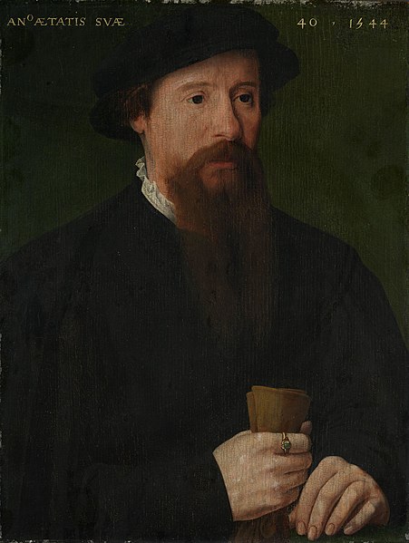 File:Ukjent kunstner flamsk - nederlandsk, Mester fra 1540-tallet - Portrait of a man holding his gloves - NG.M.01351 - National Museum of Art, Architecture and Design.jpg