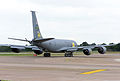 USAF Reserve Command KC-135R taxying for take off at an English airshow