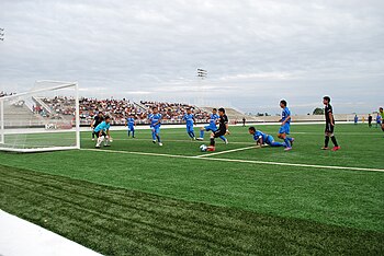 View of the Club During a Game Vs. F.C. Exelcior