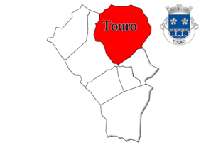 Localização no município de Vila Nova de Paiva