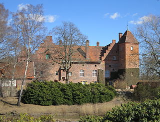 Vegeholm Castle building in Ängelholm Municipality, Skåne County, Sweden