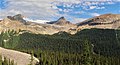 Mt. McArthur (left), Isolated Peak (center), Whaleback Mountain (right)