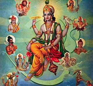 <span class="mw-page-title-main">Avatar</span> Material appearance or incarnation of a God on Earth in Hinduism