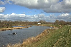 Uitzicht op de rivier de Linge