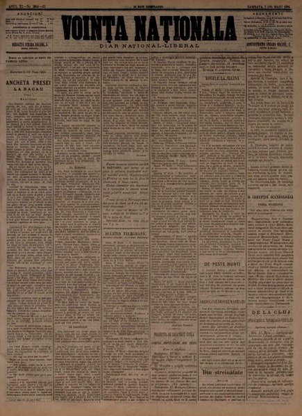 File:Voința naționala 1894-05-07, nr. 2841.pdf