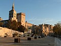 Centru históricu d'Avignon: Palaciu de los Papes, conxuntu episcopal y ponte d'Avignon