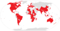 Țările în roșu au cel puțin o biserică membră a Uniunii Bisericilor Reformate