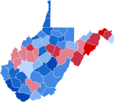 West Virginia 2004 House Election Results by County.svg