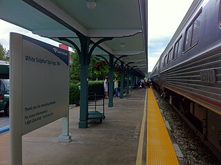 <span class="mw-page-title-main">White Sulphur Springs station</span> Amtrak stop in West Virginia