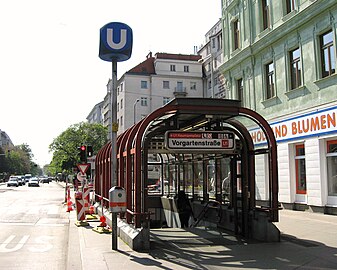 Entrance to Vorgartenstraße