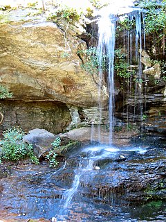 Window Falls (Hanging Rock) waterfall in North Carolina
