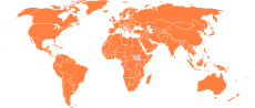 World Intellectual Property Organization (WIPO) members world map.svg