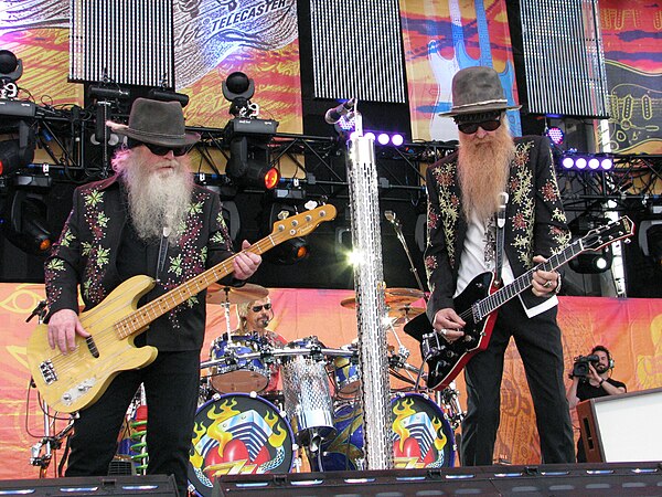 ZZ Top at the Crossroads Guitar Festival, on June 26, 2010