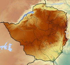 Mapa lokalizacyjna Zimbabwe