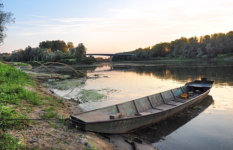 Boat on the mouth of river Una to river Sava, Donja Gradina, Republika Srpska