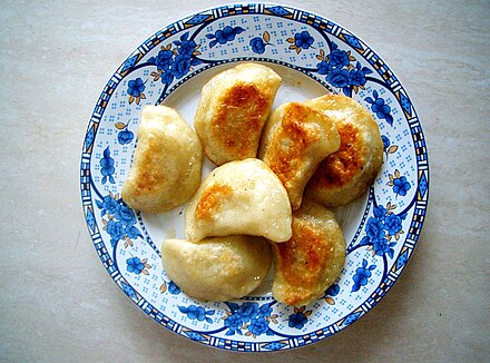 Traditional Christmas Eve pierogi, whose name is derived from a root meaning 'festival'