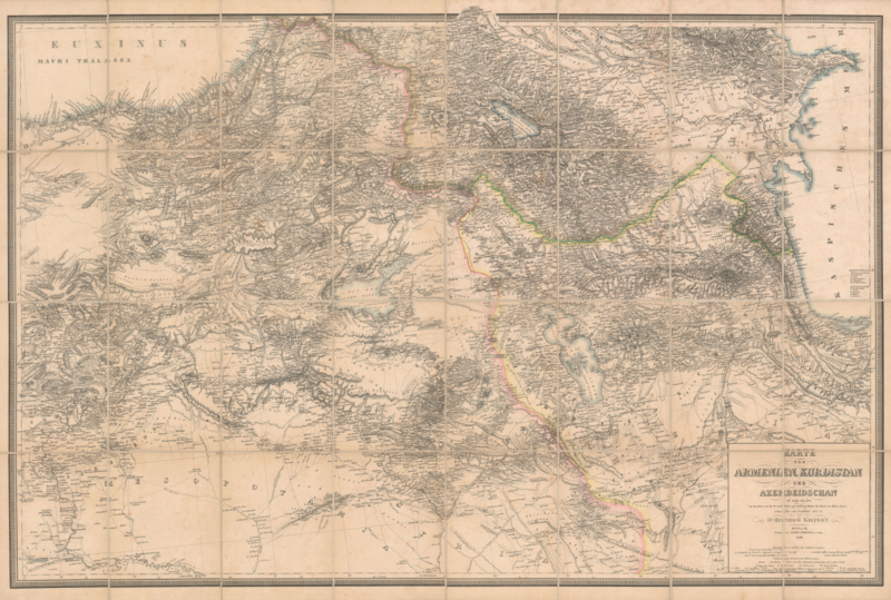 File:1858 map by H. Kiepert - Karte von Armenien, Kurdistan und Azerbeidschan.png