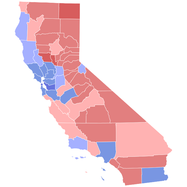 File:2002 California lieutenant gubernatorial election results map by county.svg