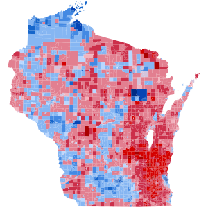 2004 Presidential Election in Wisconsin by Precinct.svg