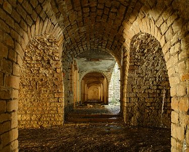 Inside the fort du Lomont, near Pont-de-Roide, France.