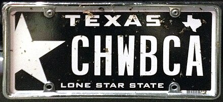 vanity state license plates