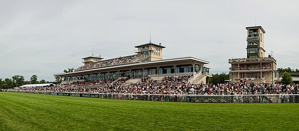 The Chantilly Grandstand at the 2013 Prix de Diane