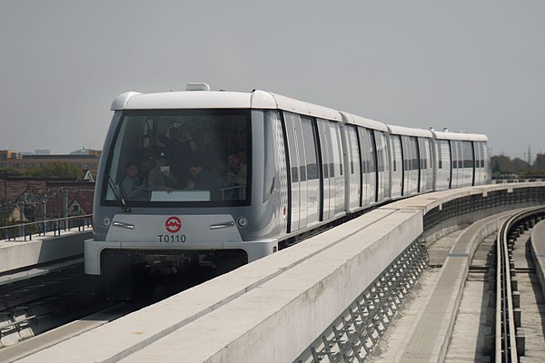 A Pujiang line metro car