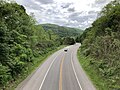 File:2020-05-27 14 50 28 View south along Maryland State Route 36 (New Georges Creek Road) from the overpass for Waverly Street in Westernport, Allegany County, Maryland.jpg