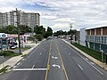 File:2020-06-11 15 58 40 View east along Maryland State Route 190 (River Road) from the overpass for the Capital Crescent Trail in Bethesda, Montgomery County, Maryland.jpg