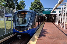 Public transportation is utilized in the Pacific Northwest region. Vancouver's SkyTrain rapid transit system achieves daily ridership of over 500,000 passengers per day on weekdays and the overall transit ridership levels in the Metro Vancouver area rank third in North America per capita. 29th Avenue platform level (20190626 123343).jpg