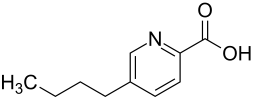 Structural formula of fusaric acid