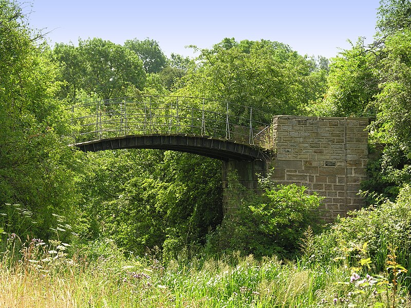 File:A Disused Canal Footbridge.jpg