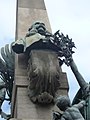 Català: A Francesc Rius i Taulet. Pg. de Lluís Companys, abans Saló de Sant Joan (Barcelona). Escultor: Pere Falquès. Material: bronze amb pedestal i obelisc de pedra de Montjuïc. 1901, actualment en restauració. This is a photo of public art indexed in the cataloge Art Públic of Barcelona (Spain) under the code number 1073-1 (prefixed with territorial id: 08019/1073-1) Object location 41° 23′ 20.83″ N, 2° 11′ 00.02″ E  View all coordinates using: OpenStreetMap