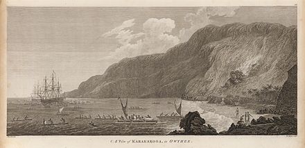 A view of Karakokooa, in Owyhee by John Webber