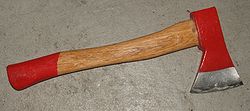 A hand axe (note the lack of a hammer head) Accetta.jpg