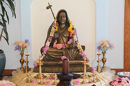 Murti of Shankara at the SAT Temple in Santa Cruz, California