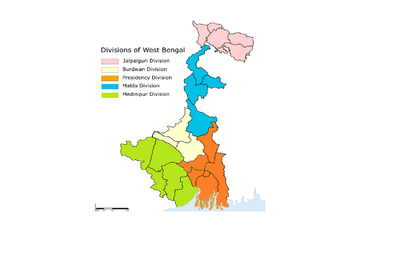 File:Administrative Divisions Map of West Bengal.png