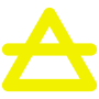 Thumbnail for File:Alchemical air symbol (heavy yellow).svg