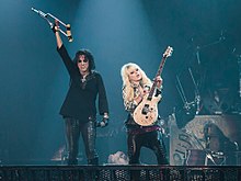 Orianthi performing with Alice Cooper during Alice Cooper's Halloween Night of Horror in 2012 Alice Cooper and Orianthi 2012-10-28.jpg