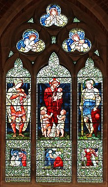 One of the windows All Saints Church Wilden Stained Glass 4 (35258162403).jpg