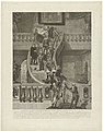 Allegorische afbeelding ter gelegenheid van het verdrag tussen de Franse Republiek en Willem V Tafereel van het Stadhouderschap in de Nederlanden van A 1565 tot 1802 (titel op object), RP-P-1935-1488.jpg