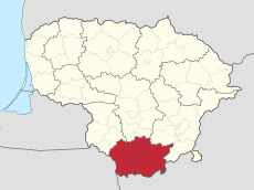 Alytus County in Lithuania.svg