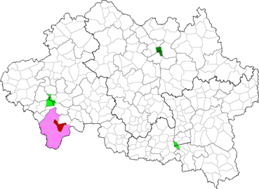 Arfuelha e Sant Prich (roge) dins la Comunautat de comunas dau País de Marcilhat (ròse)]].
