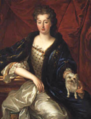 Attributed to Alexis-Simon Belle - Portrait de dame de qualité avec son chien.png