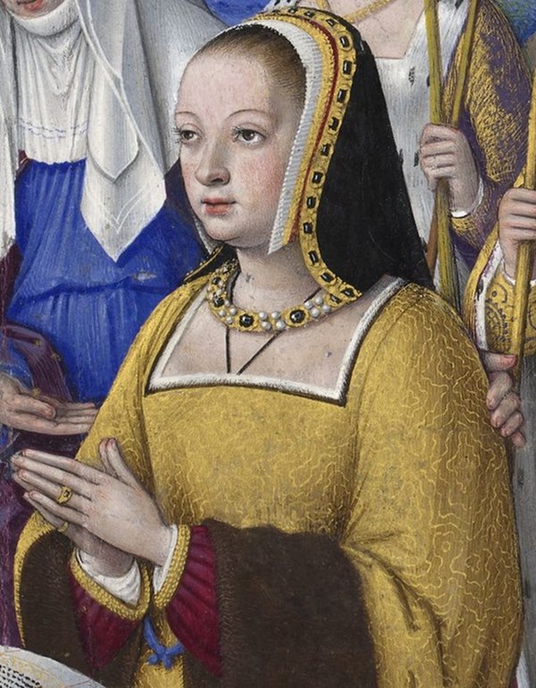 Miniature depiction in the Great Hours of Anne of Brittany, by Jean Bourdichon (c. 1503-1508)