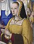 BNF - Latin 9474 - Jean Bourdichon - Grandes Heures d'Anne de Bretagne - f. 3r - Anne de Bretagne entre trois saintes (détail).jpg