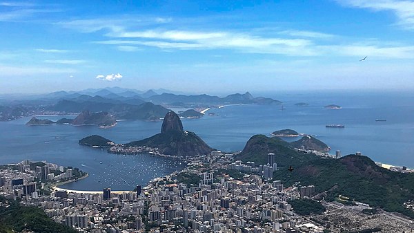 Guanabara Bay seen from Christ the Redeemer.