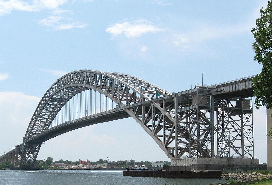 Through arch bridge