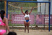 Deutsch: Beachhandball bei den Olympischen Jugendspielen 2018; Tag 5, 10. November 2018; Mädchen, Platzierungsrunde - Mauritius-Hongkong 0:2 English: Beach handball at the 2018 Summer Youth Olympics at 11 October 2018 – Girls Consolation Round – Mauritius-Hong Kong 0:2