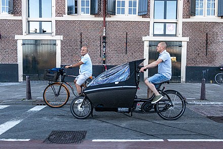 Bicyclist at Amsterdam